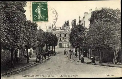 Ak Montmorency Val-d’Oise, Avenue de la Gare