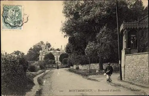 Ak Montmorency Val-d’Oise, Boulevard d'Andilly