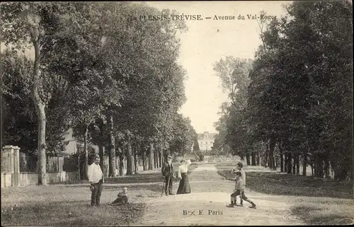 Ak Plessis Trévise Val-de-Marne, Avenue du Val Roger