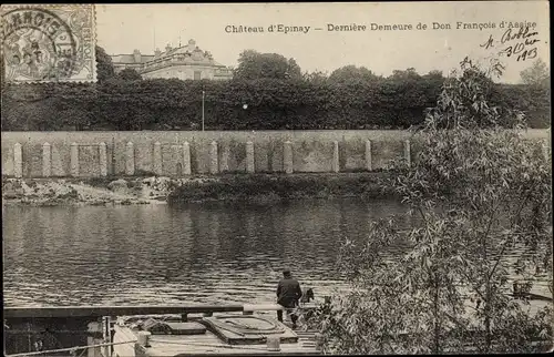 Ak Épinay sur Seine Seine Saint Denis, Chateau, Derniere Demeure de Don Francois d'Assise