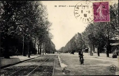 Ak Épinay sur Seine Seine Saint Denis, Avenue de Pontoise