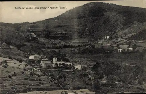 Ak Thélis la Combe Loire, Vue générale