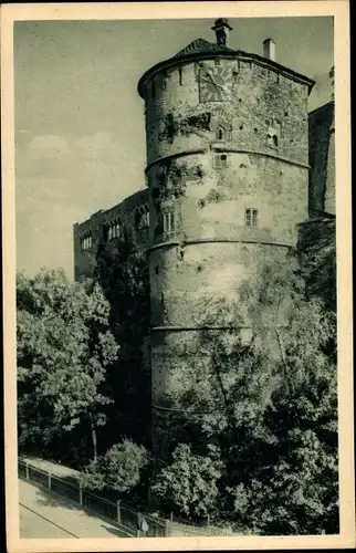 Ak Eger Reg. Karlsbad, Mühlturm