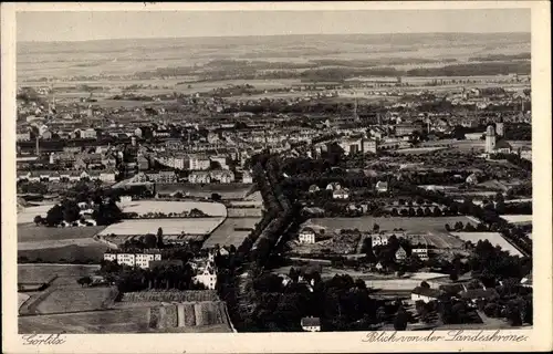 Ak Görlitz in der Lausitz, Panorama von der Landeskrone