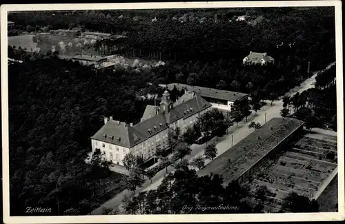 Ak Zeithain in Sachsen, Fliegeraufnahme