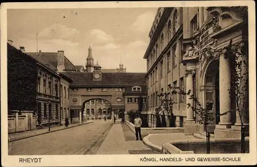 Ak Rheydt Mönchengladbach Niederrhein, Königliche Handels und Gewerbeschule