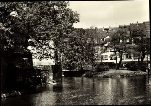 Ak Erfurt in Thüringen, Blick zur Krämer Brücke