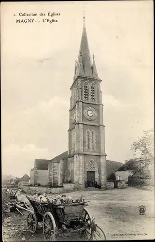 Ak Magny Yonne, L'Église