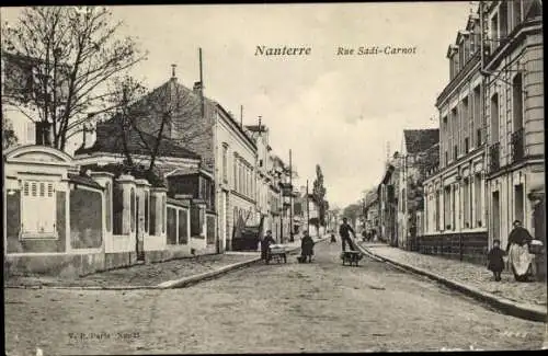 Ak Nanterre Hauts de Seine, Rue Sadi Carnot