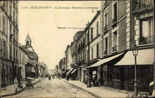 Ak Malakoff Hauts de Seine, Avenue Pierre Larousse