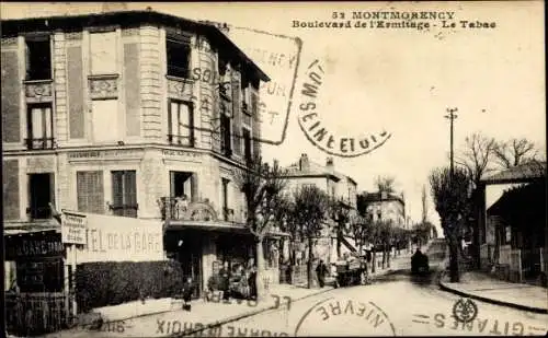 Ak Montmorency Val-d’Oise, Boulevard de l'Ermitage, Le Tabac