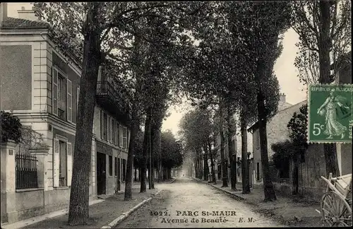 Ak Le Parc St. Maur Val-de-Marne, Avenue de Beauté