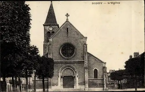 Ak Bondy Seine Saint Denis, Eglise