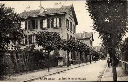 Ak Bondy Seine Saint Denis, Ecoles, Rue du Mainguy