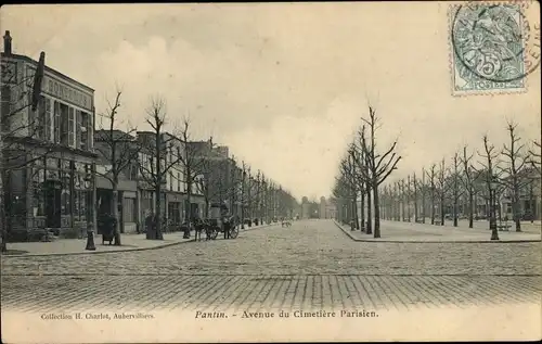 Ak Pantin Seine Saint Denis, Avenue du Cimetiere Parisien