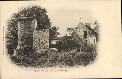 Ak Beaucresson à Renaison Loire, Chateau