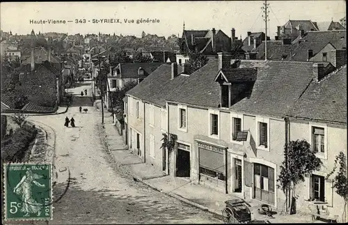 Ak St. Yrieix Haute Vienne, Vue générale, Straßenpartie