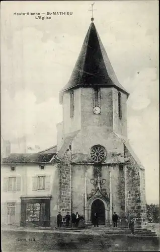 Ak St. Mathieu Haute Vienne, L'Eglise, Kirche