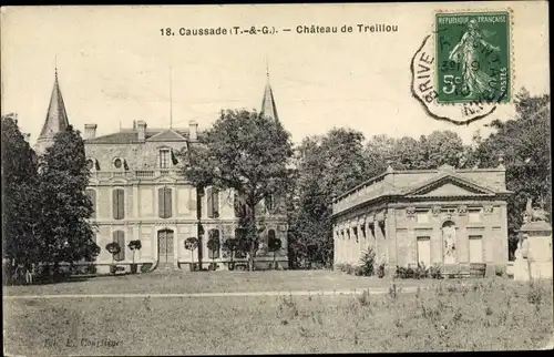 Ak Caussade Tarn et Garonne, Chateau de Treillou