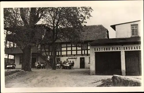 Ak Bad Klosterlausnitz in Thüringen, Gasthaus Sachsenhof