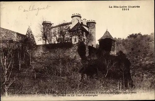 Ak Tourette Haute Loire, Vue du Château