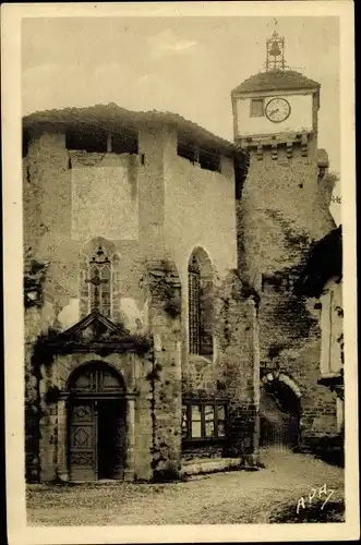 Ak Penne Tarn, Vue de l'Eglise