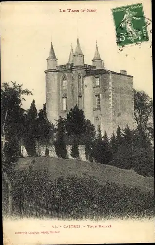 Ak Castres Tarn, Vue du Château