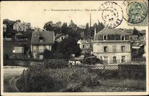 Ak Vaucresson Hauts de Seine, Vue prise de la Gare