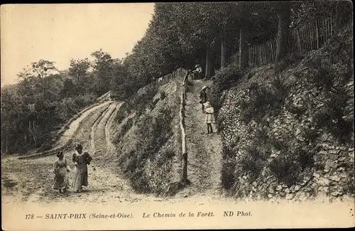 Ak Saint Prix Val-d’Oise, Le Chemin de la Foret