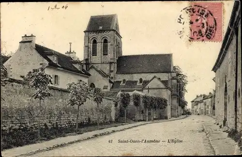 Ak Saint Ouen l'Aumone Val-d’Oise, l'église