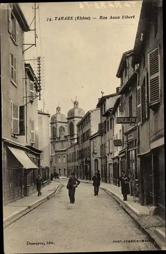 Ak Tarare Rhône, Rue Anna Vibert