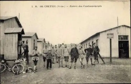 Ak Créteil Val-de-Marne, Entrée des Cantonnements