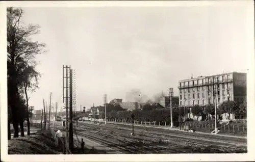 Ak Le Bourget Drancy Seine Saint Denis, Gare, Vue générale