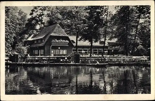 Ak Berlin Tiergarten, Am neuen See im Tiergarten