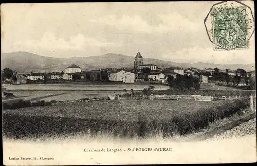 Ak Saint Georges d'Aurac Haute Loire, Vue panoramique