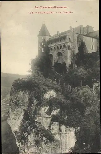 Ak Bruniquel Tarn et Garonne, Le Chateau