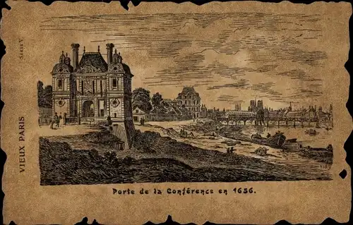 Ak Paris I., Porte de la Conference en 1656