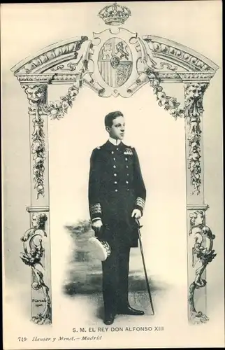 Ak El Rey Don Alfonso XIII., König Alfons XIII. von Spanien