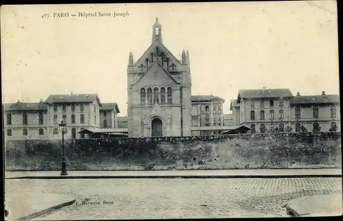 Ak Paris XIV., Hopital Saint Joseph