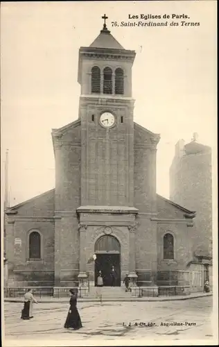 Ak Paris XVII., Eglise Saint Ferdinand des Ternes