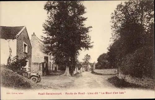 Ak Rueil Seraincourt Val-de-Oise, Lieu dit Le Bout d'en bas