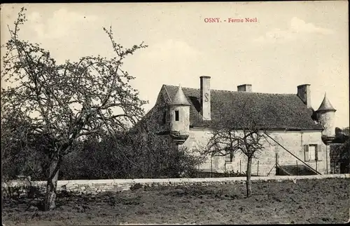 Ak Osny Val-de-Oise, Ferme Noel