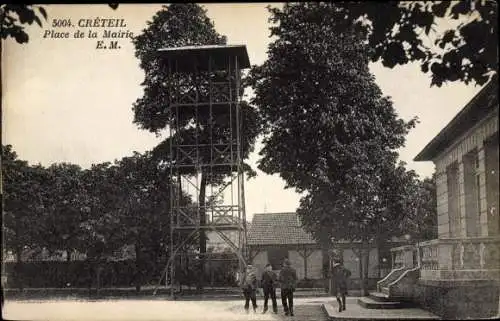 Ak Créteil Val-de-Marne, Place de la Mairie