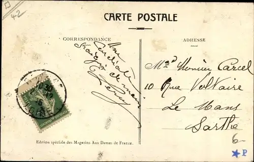 Ak Roanne Loire, Rue Brison