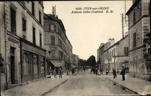Ak Ivry sur Seine Val-de-Marne, Avenue Jules Coutant