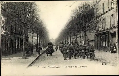 Ak Le Bourget Seine-Saint-Denis, Avenue de Drancy