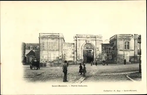 Ak Saint Maixent Deux Sevres, Porte Chalons