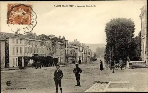 Ak Saint Maixent Deux Sevres, Avenue Gambetta, Hotel de l'Ecu de France