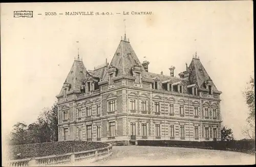 Ak Mainville Essonne, Vue du Château