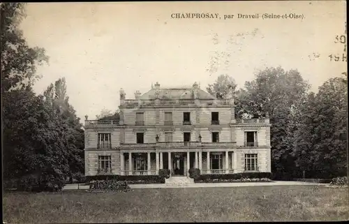 Ak Champrosay Essonne, Vue du Château